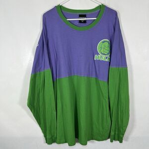 Universal Studios Marvel Incredible Hulk Long Sleeve T Shirt 3XL Green Purple